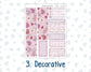 Kit 0204- 7x9 Plum Paper Vertical Priorities - Valentine's Garden - February