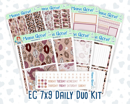 Kit 0207 - 7x9 Daily Duo - Wild Love - February- Planner