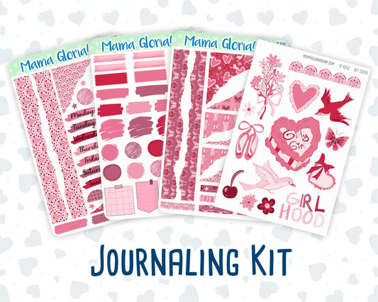 Kit 0205- Dancer's Heart - Journaling Kit - February- - For Planner - Notebook - Journal