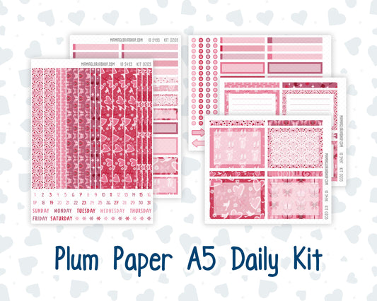 Kit 0205 A5 Plum Paper Daily - Dancer's Heart - Planner -February