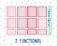 Kit 0205 -7x9 - Dancer's Heart - Weekly Kit For EC Horizontal Planners - February