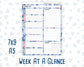 Kit 0206- Week At A Glance - Feathered Romance - February- For 7x9 & A5 Planners - Notebooks