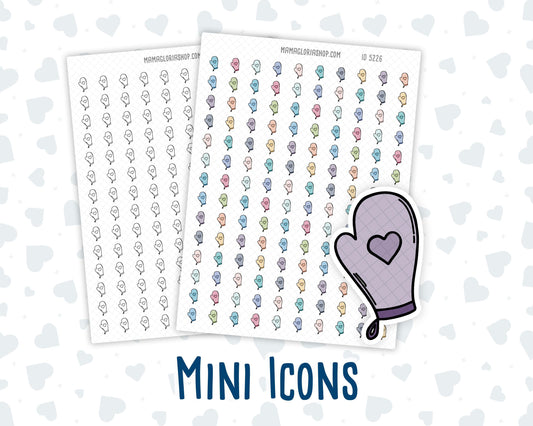 Oven Mitt - Backing Day - Special Cooking Events - Doodle Icon Sticker