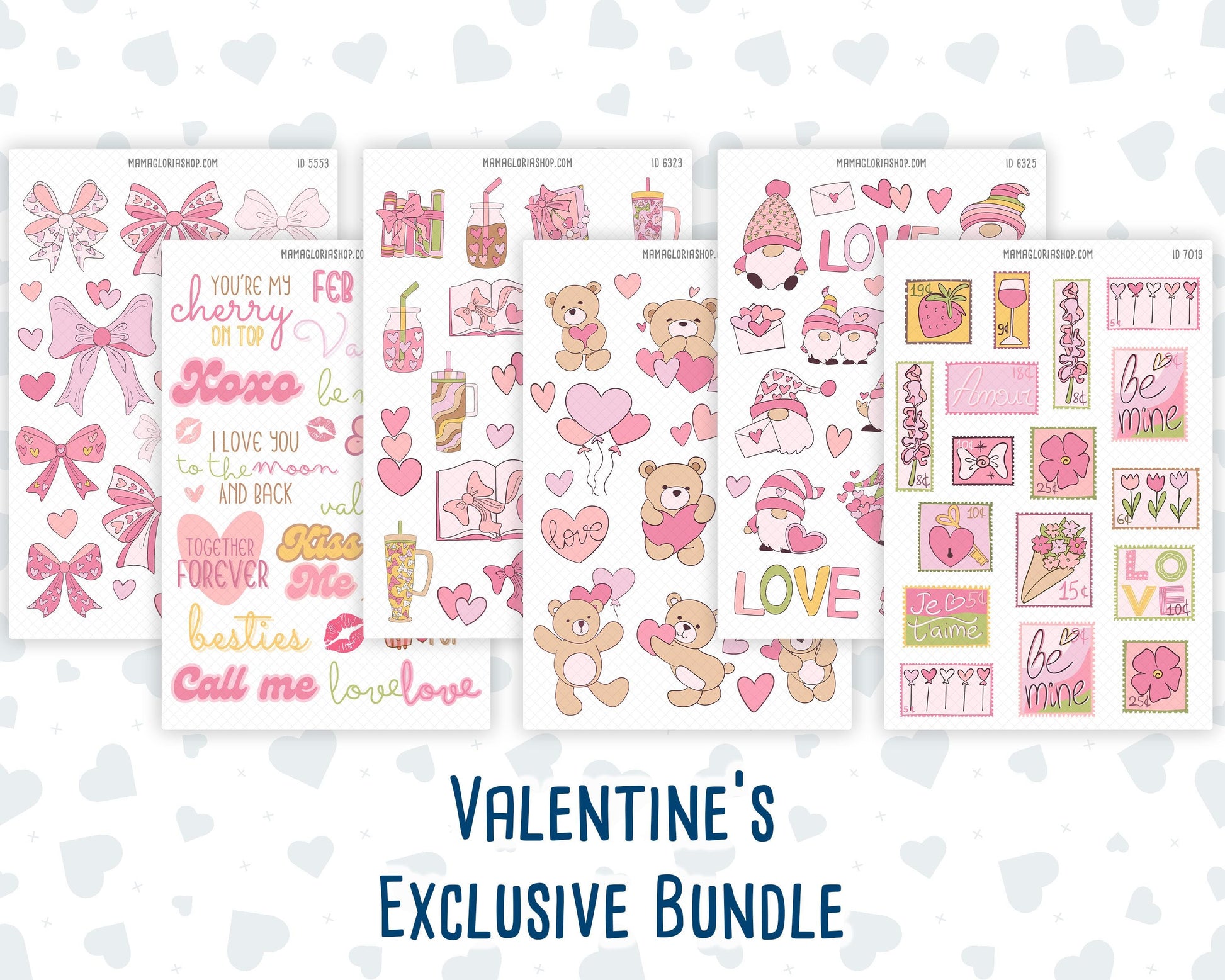 Valentines Exclusive Bundle - For Planners - Journals - February - Stickers
