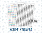 Day Off - Script Stickers For Planners - Headers