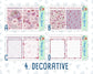 Kit 0204- 7x9 Daily Duo - Valentine's Garden - February- Planner