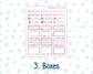 EC 8.5x11 Monthly - Kit 0204- Valentine's Garden - February- For Erin Condren Planners