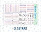 Kit 0204 -7x9 - Valentine's Garden - Weekly Kit For EC Horizontal Planners - February