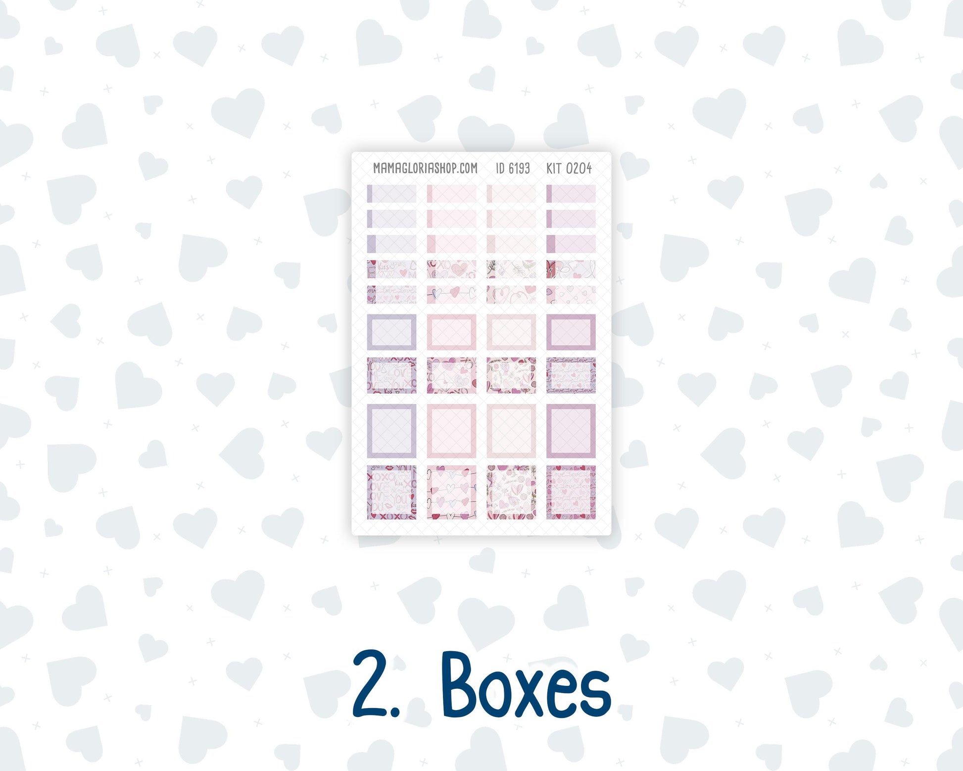 Kit 0204 Laurel Denise Mini Size – Monthly - Valentine's Garden- February