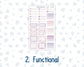 Kit 0204 Laurel Denise Mini Size – Weekly - Horizontal Layout - Valentine's Garden - February