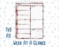 Kit 0207- Week At A Glance - Wild Love - February- For 7x9 & A5 Planners - Notebooks