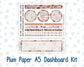 Kit 0207 Plum Paper A5– Dashboard - Wild Love - February