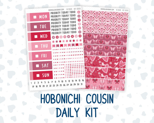 Kit 0205 Hobonichi Cousin – Daily Kit - Dancer's Heart - February