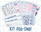 Kit 0206 Add Ons - Feathered Romance - February - Planner Stickers - Kit