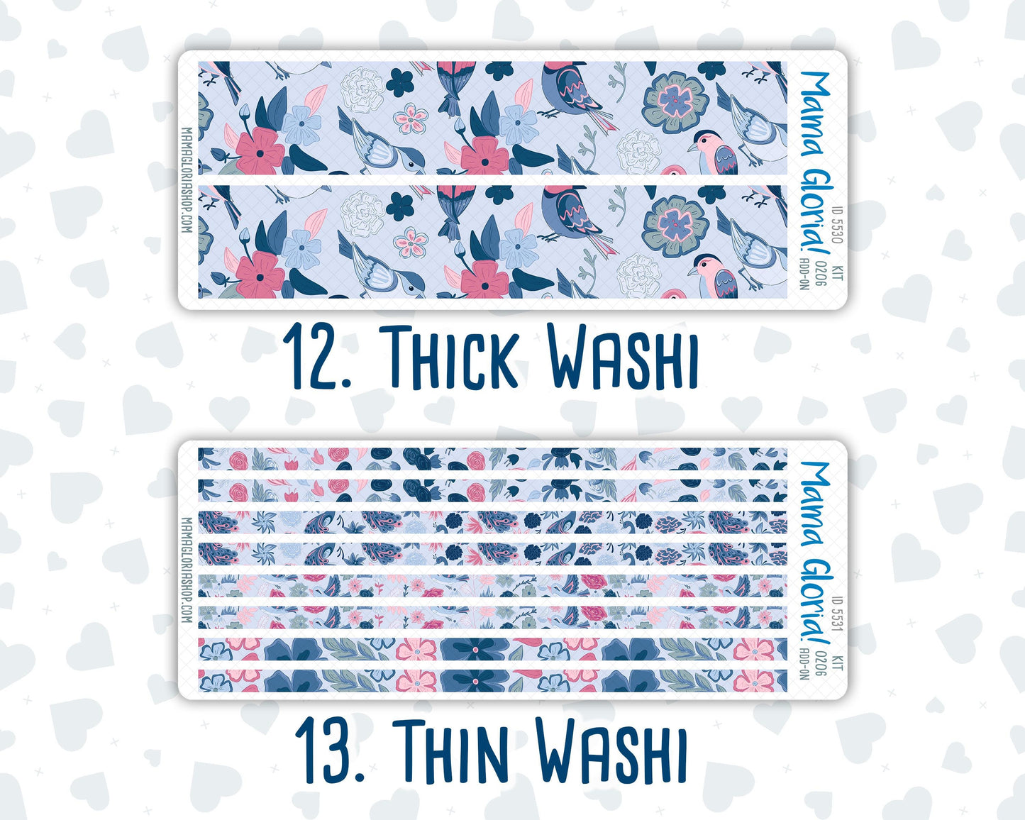 Kit 0206 Add Ons - Feathered Romance - February - Planner Stickers - Kit