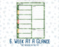 Kit 0208- 7x9 Daily Duo - Shamrock Lane - March - Planner