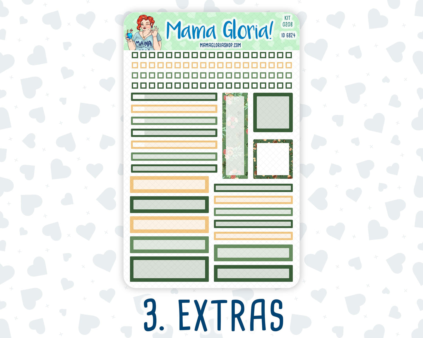 Kit 0208- A5 Daily Duo - Shamrock Lane - March -Planner