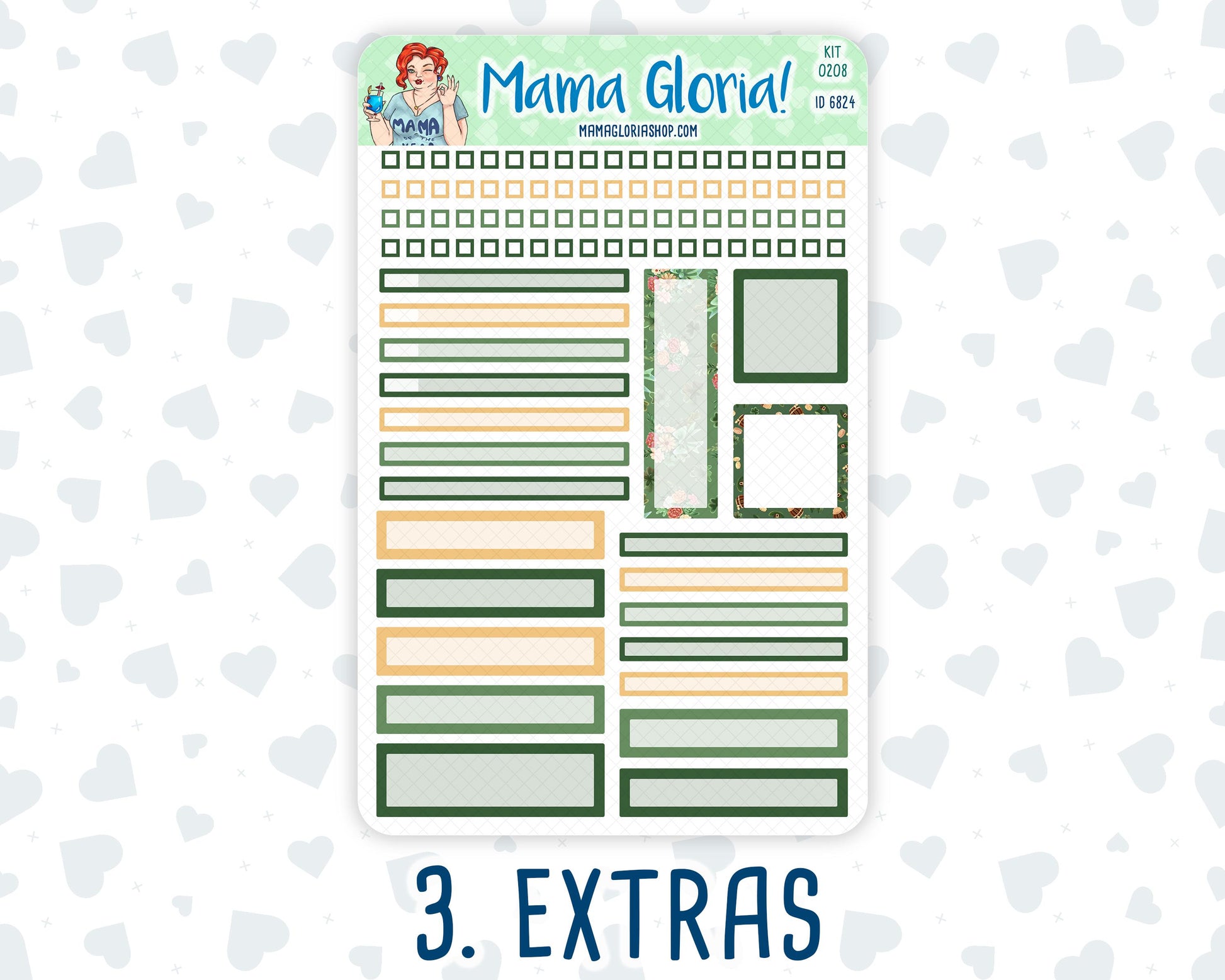 Kit 0208- A5 Daily Duo - Shamrock Lane - March -Planner