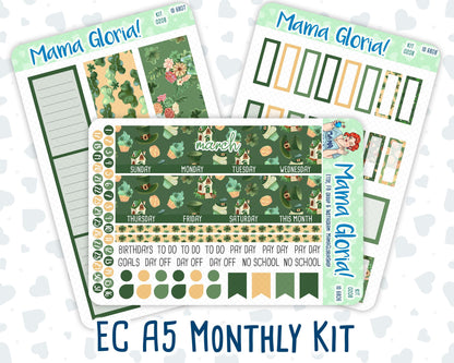 Kit 0208 -A5 -Monthly - Shamrock Lane- March - Kit