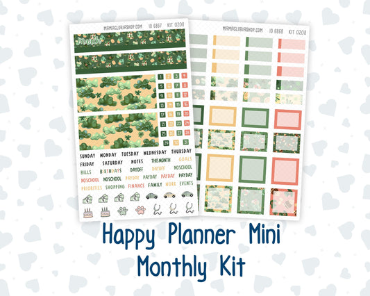 HP - Monthly - Kit 0208- Shamrock Lane - March- For Mini Happy Planner