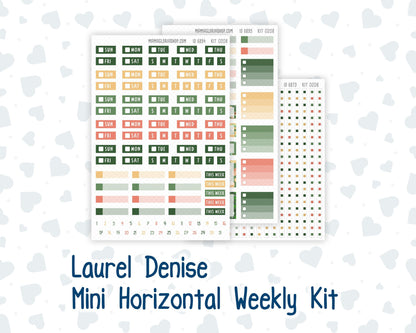 Kit 0208 Laurel Denise Mini Size – Weekly - Horizontal Layout - Shamrock Lane - March