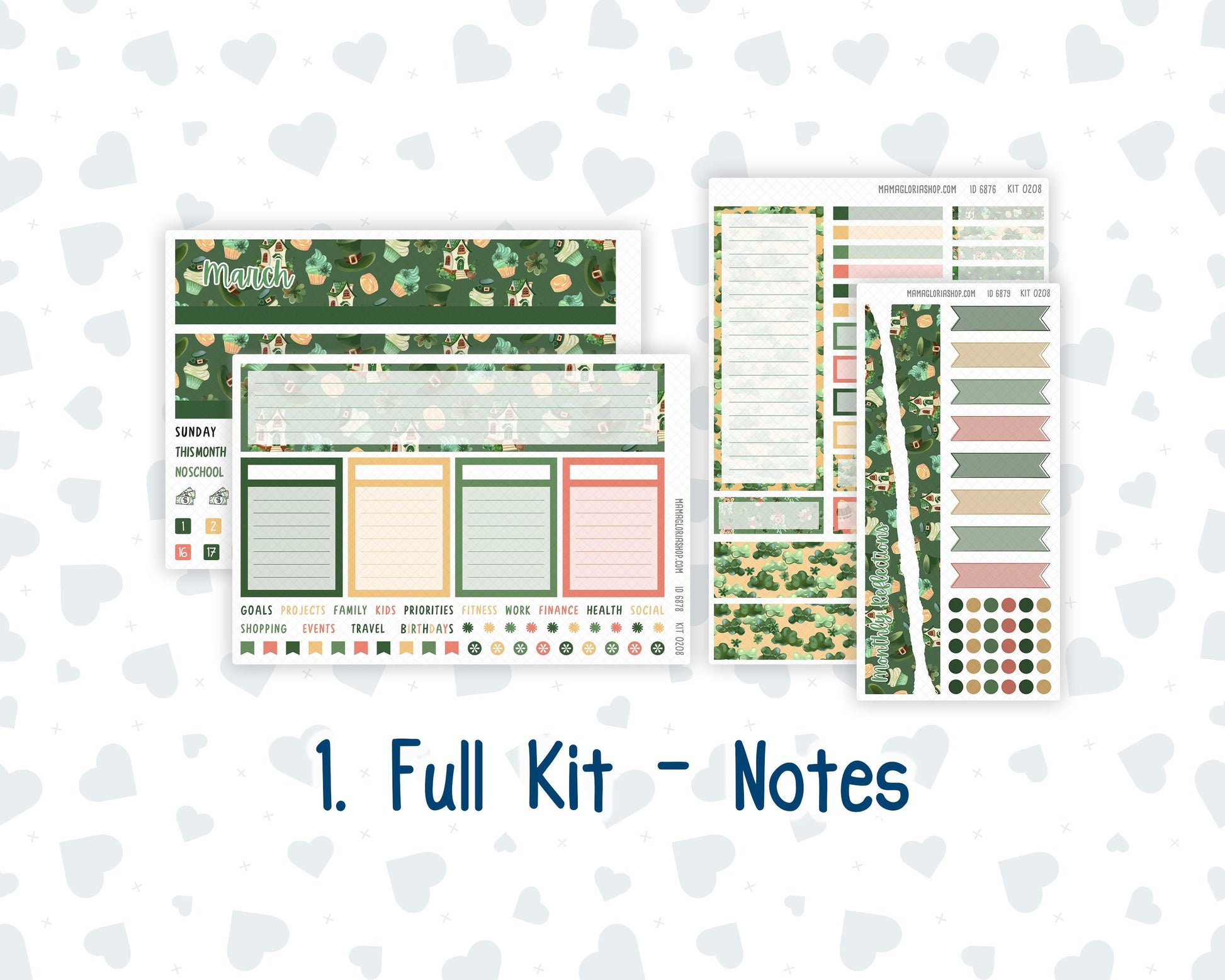 Kit 0208 Laurel Denise Portrait – Monthly - Shamrock Lane - March