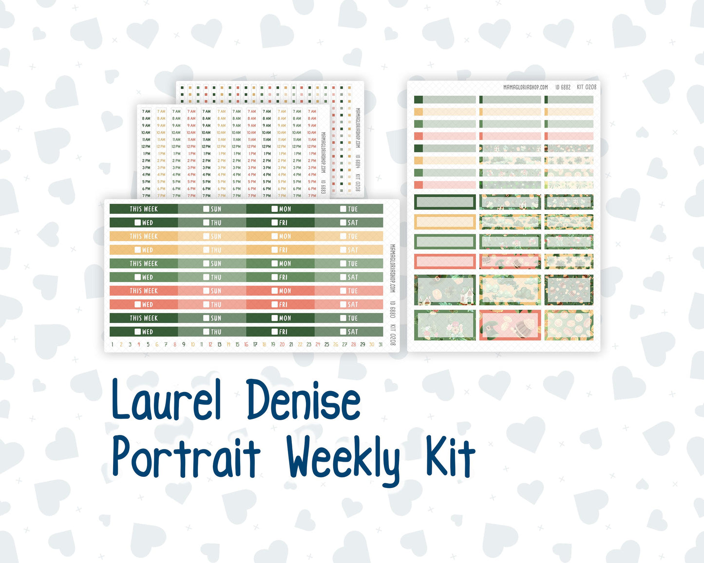 Kit 0208 Laurel Denise Portrait – Weekly- Shamrock Lane - March