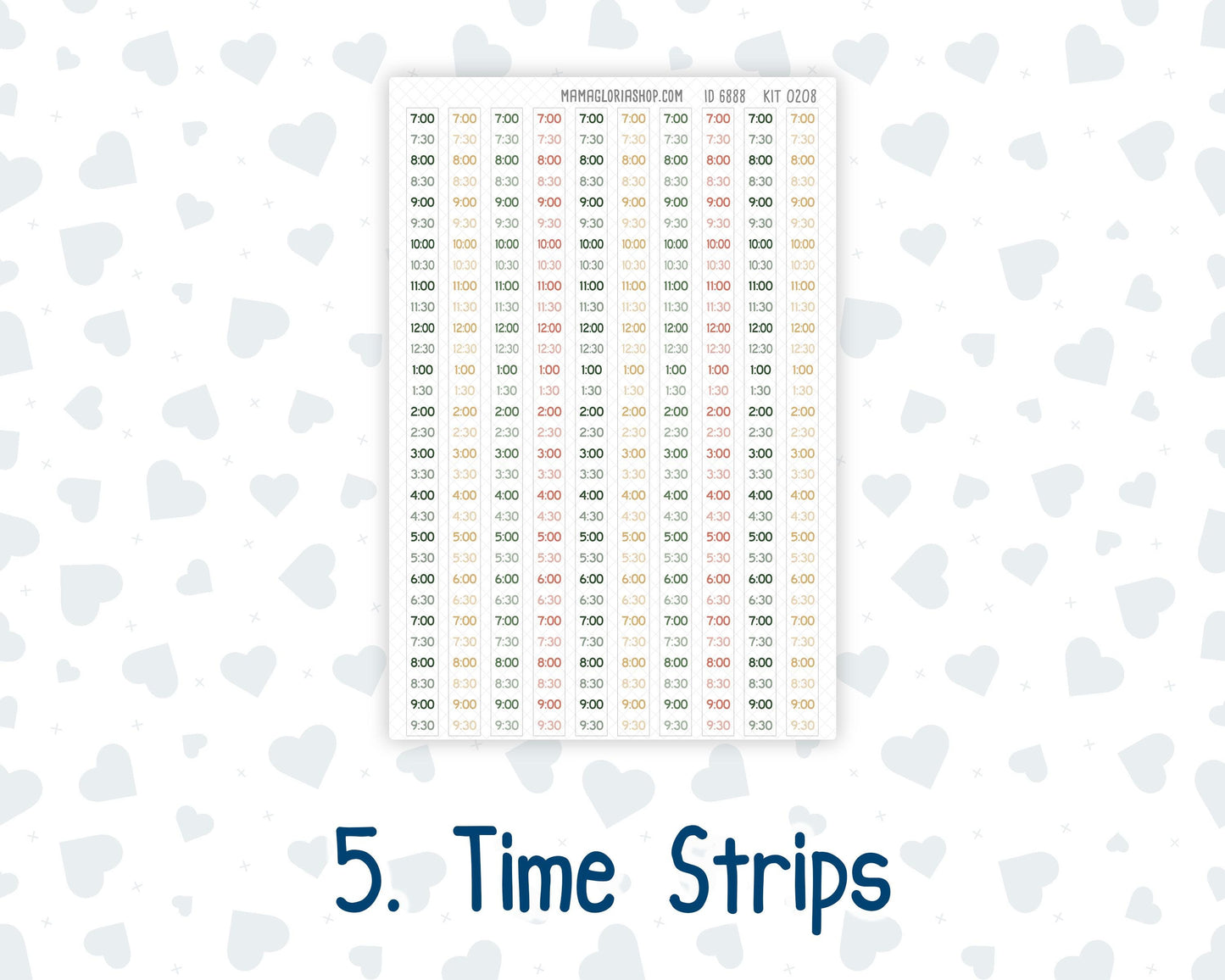 Kit 0208 Laurel Denise Standard Size – Weekly - Vertical Layout - Shamrock Lane - March