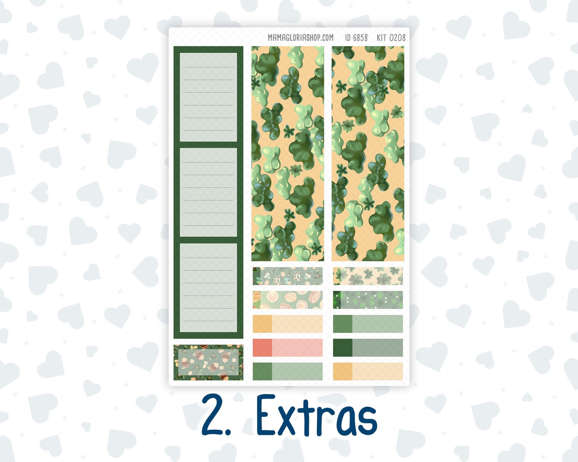 Kit 0208 Plum Paper 7x9 – Monthly - Shamrock Lane - March