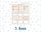 EC 8.5x11 Monthly - Kit 0209- Forest Friends- March- For Erin Condren Planners