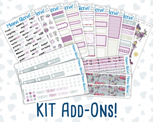 Kit 0210 Add Ons - Paris Dream - March- Planner Stickers - Kit