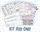 Kit 0210 Add Ons - Paris Dream - March- Planner Stickers - Kit