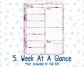 Kit 0210- 7x9 Plum Paper Daily - Paris Dream - Planner - March