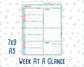 Kit 0211 - Week At A Glance - Spring Chores - March - For 7x9 & A5 Planners - Notebooks