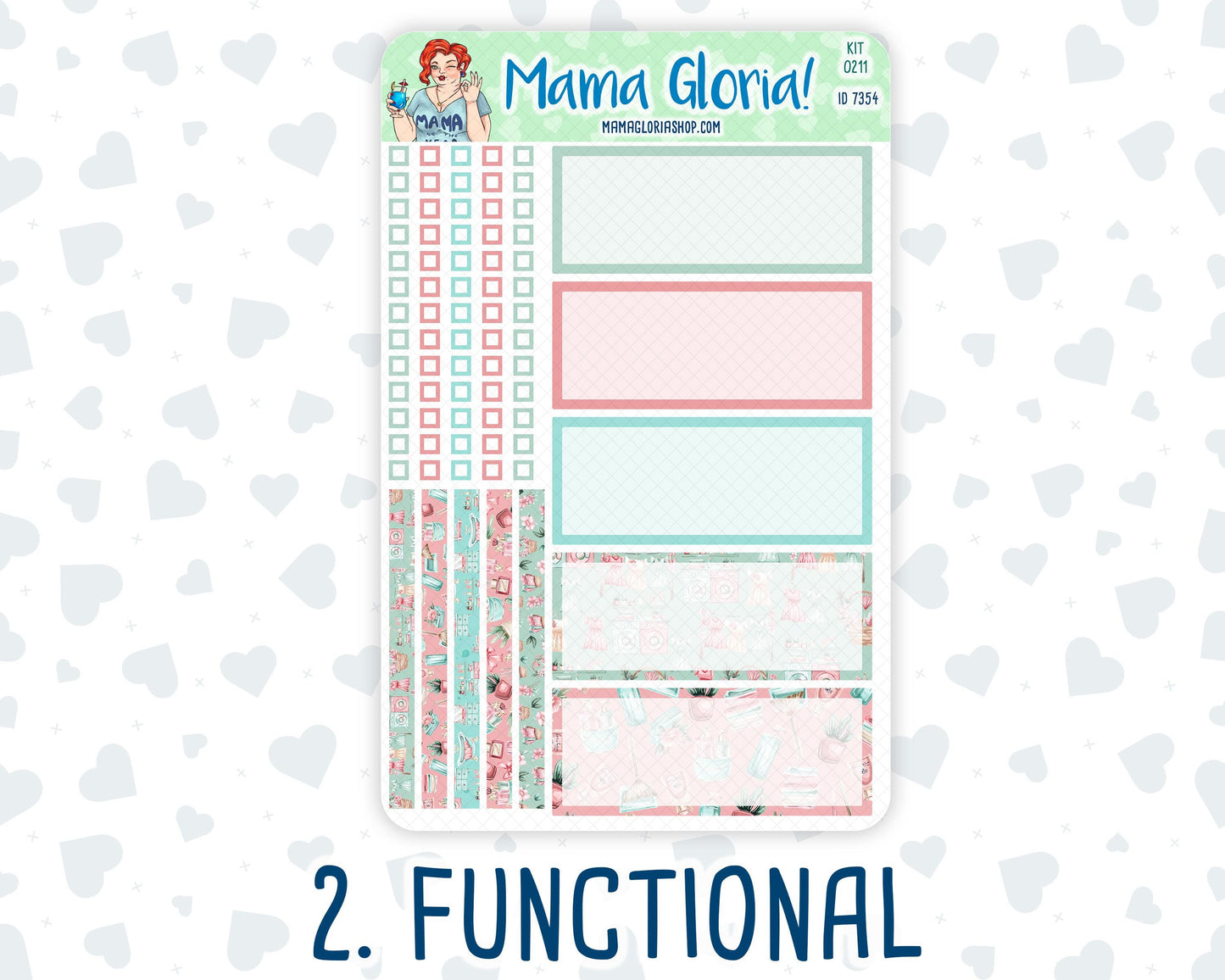 Kit 0211- 7x9 Daily Duo - Spring Chores - March - Planner