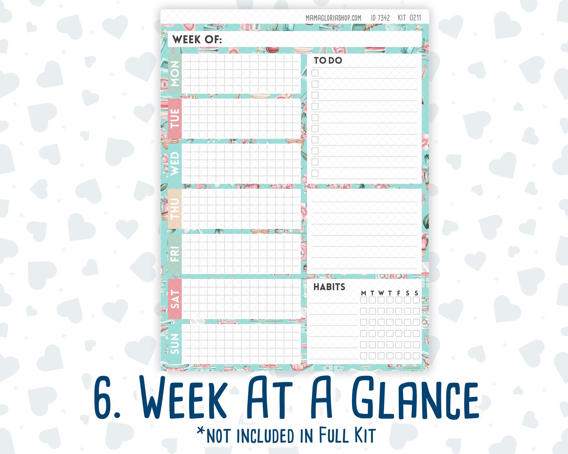 Kit 0211- 7x9 Daily Duo - Spring Chores - March - Planner