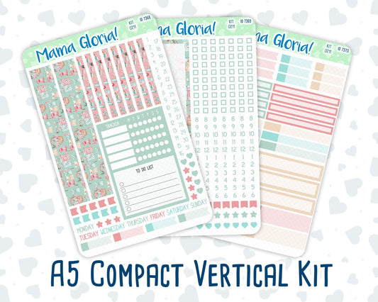 Kit 0211- A5 Compact Vertical -Spring Chores - Weekly - March