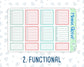 Kit 0211 - 7x9 - Spring Chores - Weekly Kit For EC Horizontal Planners - March