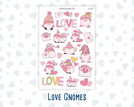 Clipart - Love Gnomes - For Planners - Journals - Valentines Day