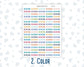 Reading - Script Stickers For Planners - Headers