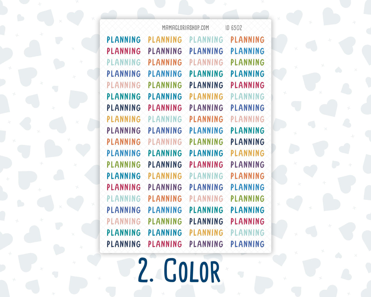 Planning- Script Stickers For Planners - Headers