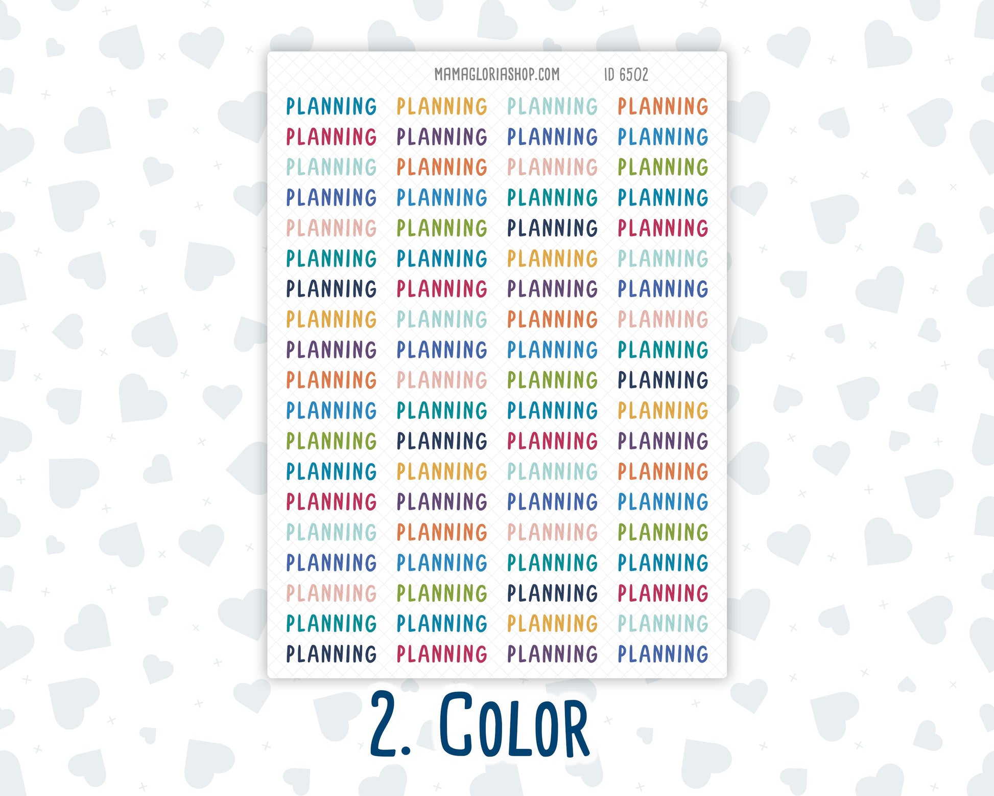 Planning- Script Stickers For Planners - Headers