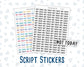 Not Today - Script Stickers For Planners - Headers