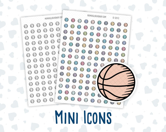 Basketball- Game Equipment - Doodle Icon-Sticker