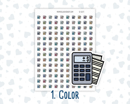 Calculator - Budgeting - Finance Tracker - Doodle Icon-Sticker