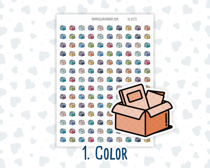 Decluttering - Packing - Moving Box - Doodle Icon-Sticker