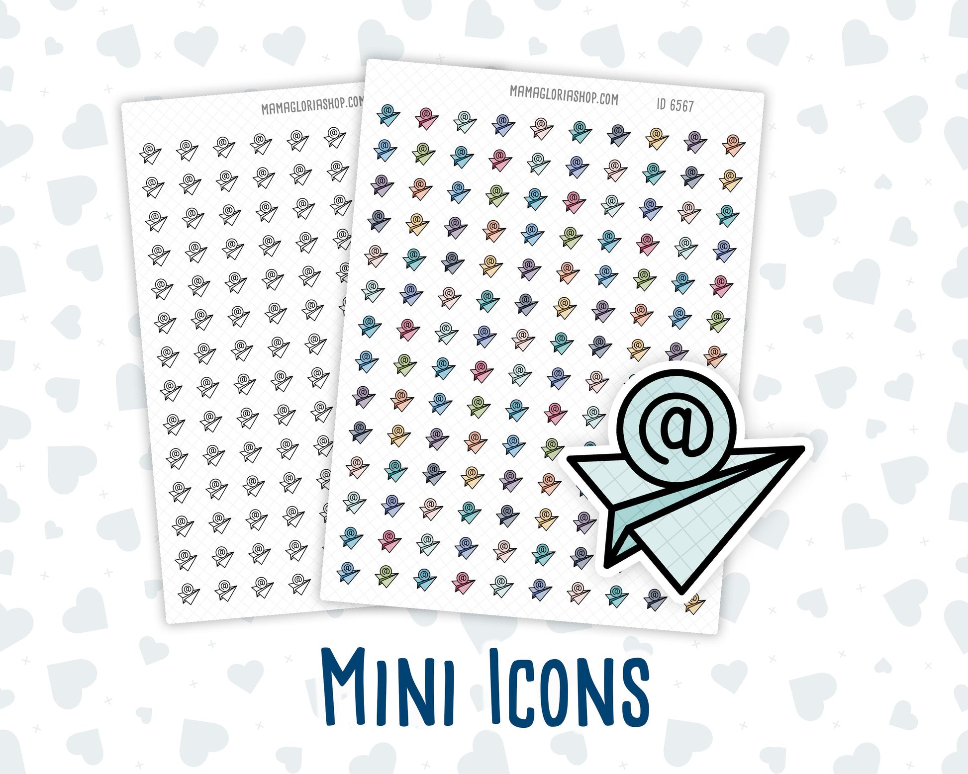 Email - Paper Plane - Send Message - Doodle Icon-Sticker