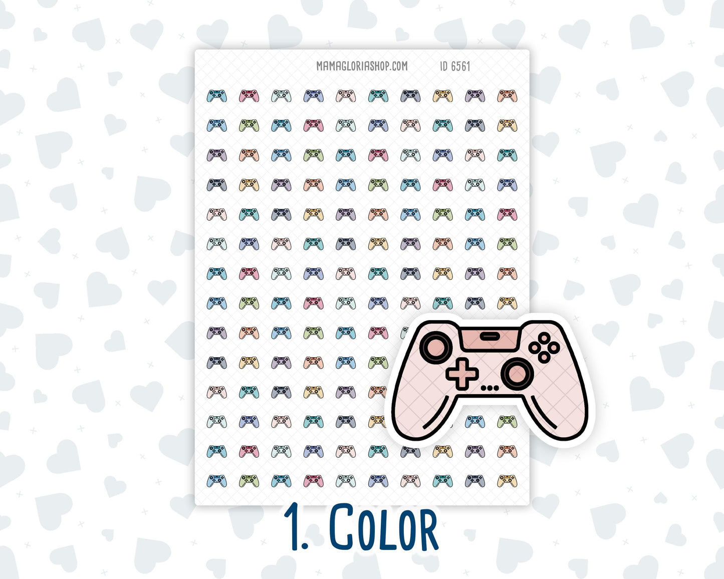 Game Controller - Gaming - Video Game - Console - Doodle Icon-Sticker