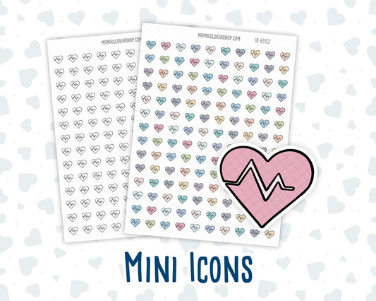 Health Tracker - Fitness Heart - Wellness - Doodle Icon-Sticker