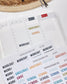 Reading - Script Stickers For Planners - Headers